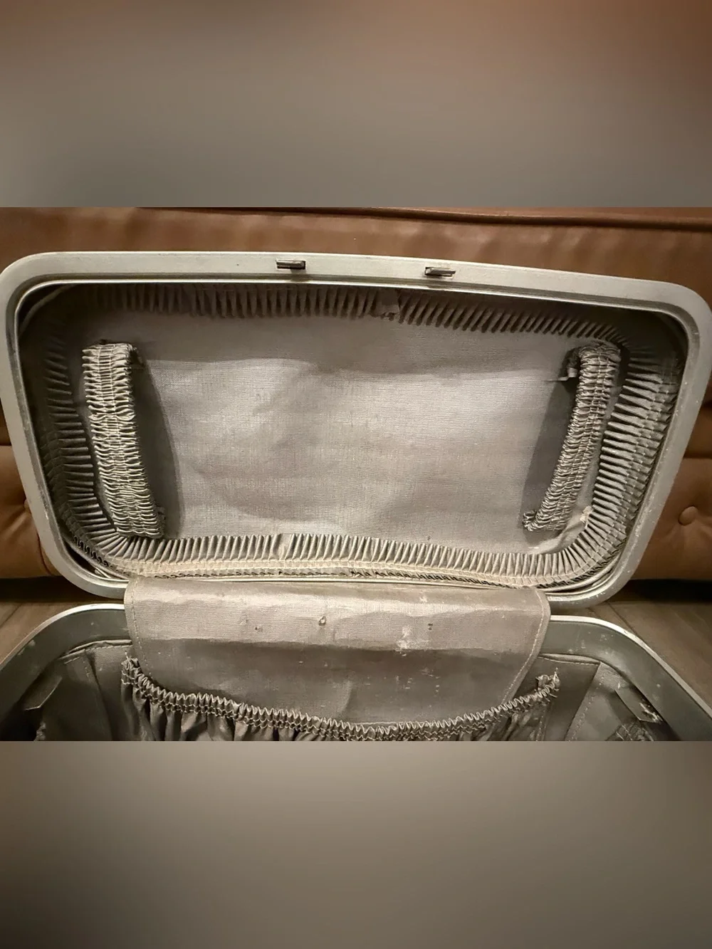 Vtg Samsonite Hard Shell Train Case Black Luggage Storage Travel Cosmetic Box